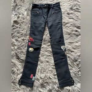 3.1 PHILLIP LIM patch-covered skinny cargo jeans